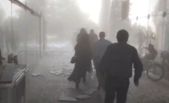 תיעוד חדש: השניות שאחרי הפצצת תאגיד השידור האיראני