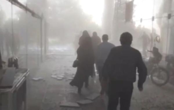 תיעוד חדש: השניות שאחרי הפצצת תאגיד השידור האיראני