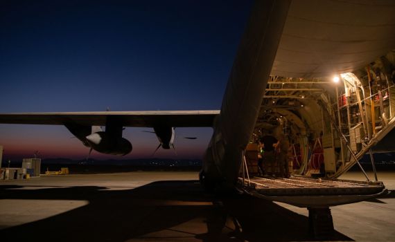 חבילות סיוע הומניטארי הוצנחו שוב ברצועת עזה