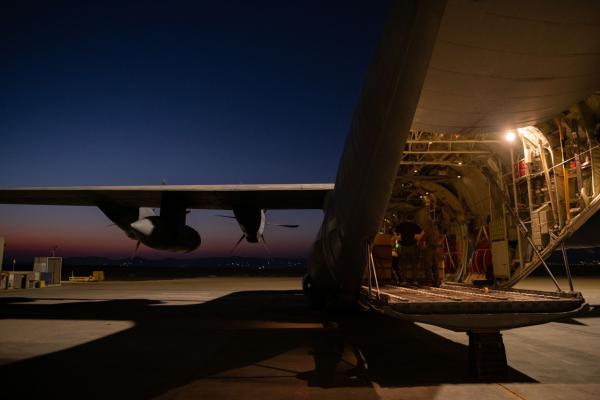 חבילות סיוע הומניטארי הוצנחו שוב ברצועת עזה