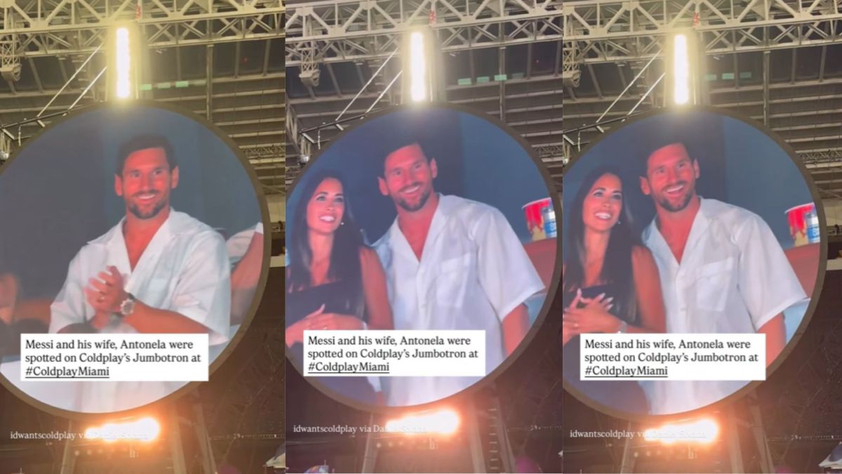 מסי נתפס בהופעה של קולדפליי: "ספורטאי מספר 1 בכל הזמנים!"