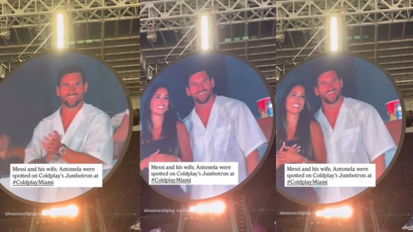 מסי נתפס בהופעה של קולדפליי: "ספורטאי מספר 1 בכל הזמנים!"