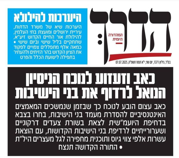 ש"ס נגד היועמ"שית: "צעדים דרקוניים לרדיפת בני ישיבות"