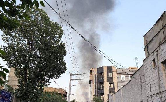 האופוזיציה באיראן מפרסמת תיעוד עשן בטהרן ממקור לא ידוע