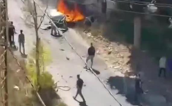 חיסול לאור יום בלבנון: תקיפת רכב 35 קילומטר מהגבול. צפו