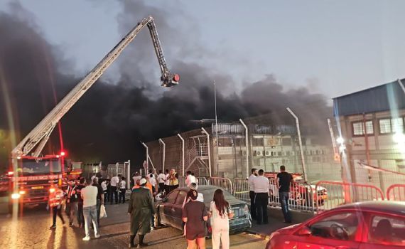 שריפה פרצה באיזור טבריה | המשטרה: לא להתקרב