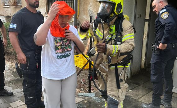 15 נפגעים באורח קל בשריפה בבניין מגורים בבאר שבע