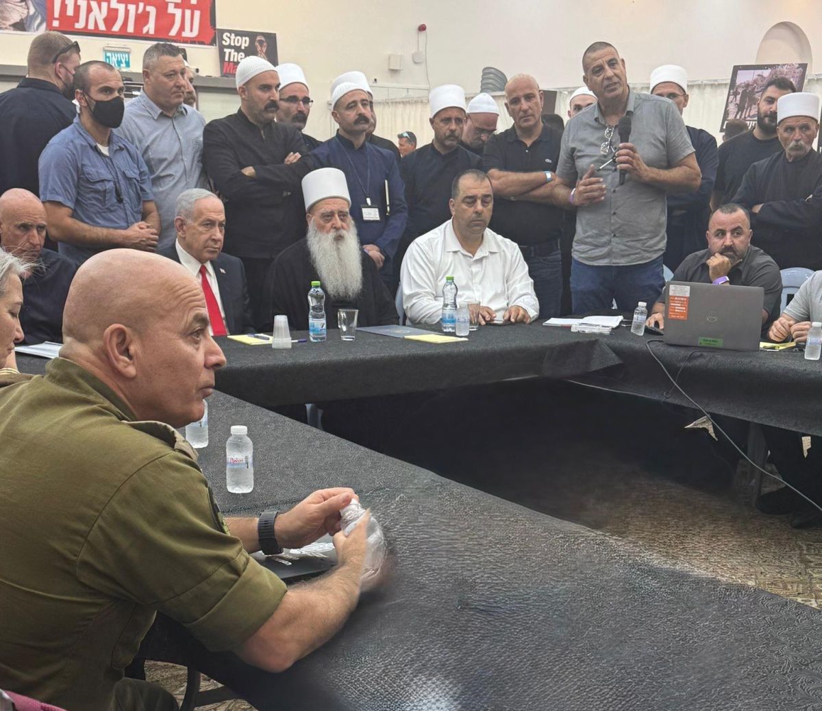 נתניהו לבכירי העדה הדרוזית: "לא נאיבי, בגלל זה הפעלנו כוח"
