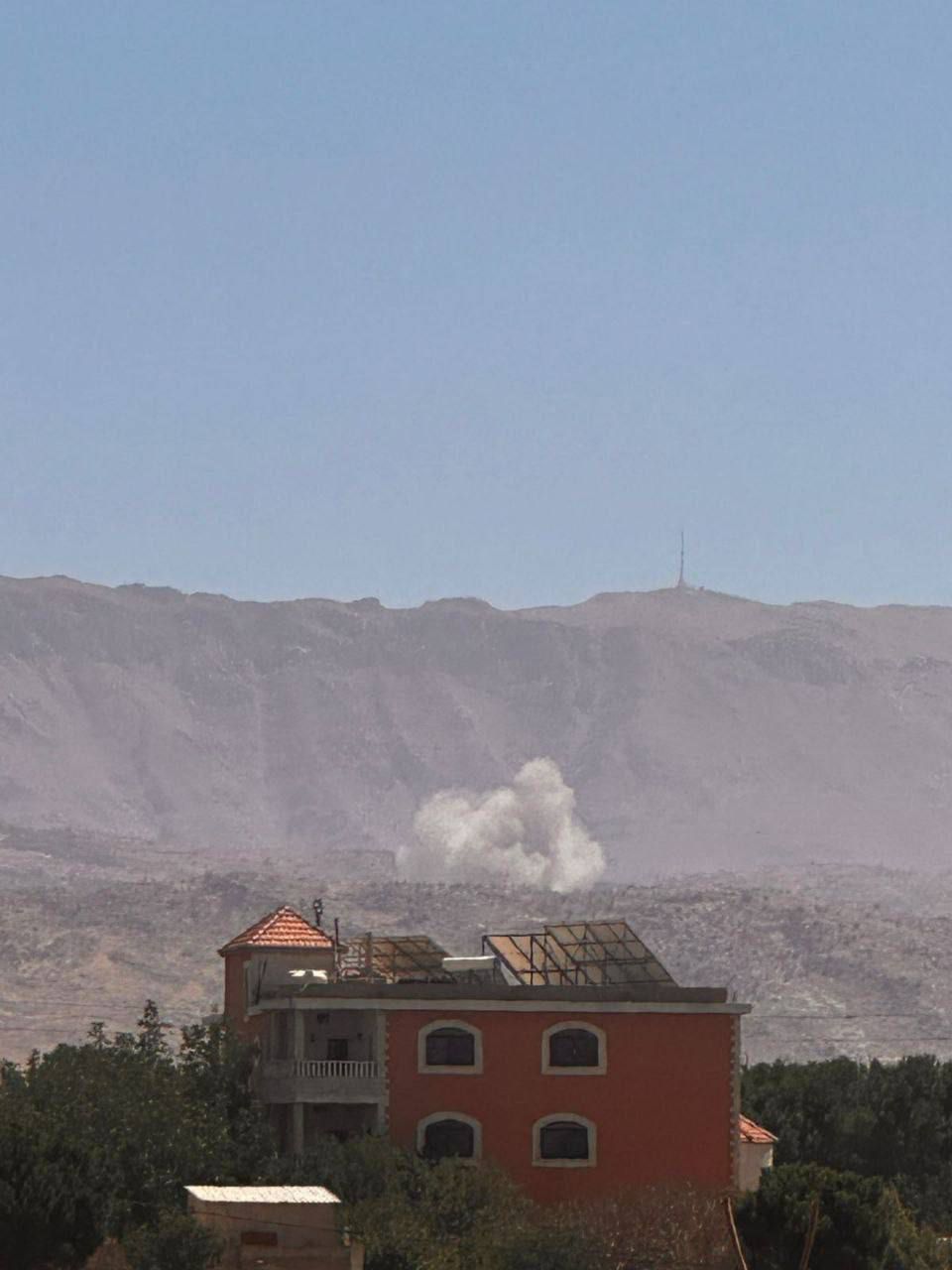 צה"ל החל בגל תקיפות בבקאע בעומק לבנון