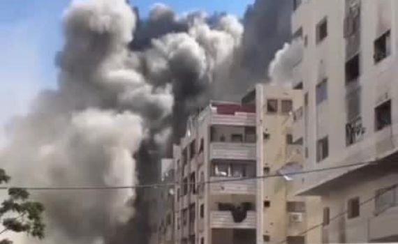 אחרי אזהרת הפינוי: צה"ל השמיד מגדל נוסף בעיר עזה. צפו