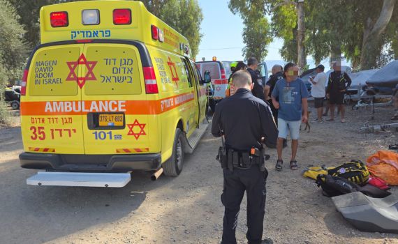 אירוע חריג בכנרת: אופנוע ים התפוצץ במים