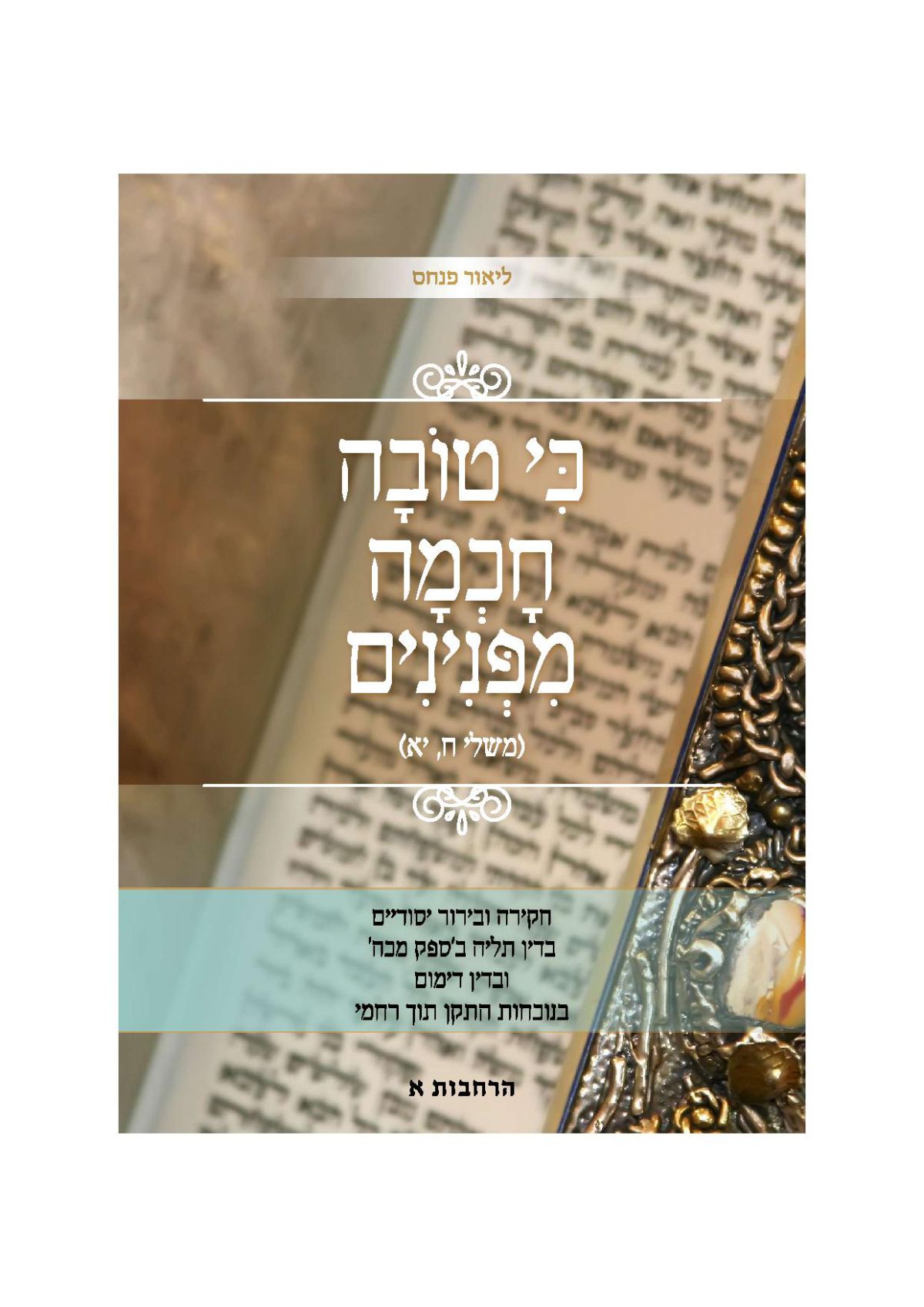 להורדה בחינם: ספר הלכה חדש על התקן תוך רחמי (לנשואים בלבד)