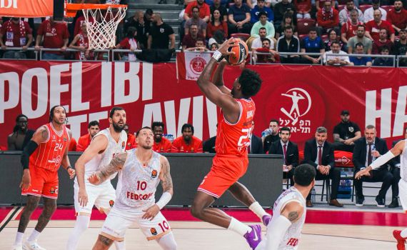 עלתה למקום הראשון: הפועל תל אביב בעוד ניצחון ענק ביורוליג