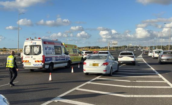 סכסוך בכביש בירושלים גרם לתאונה קשה: שניים נעצרו