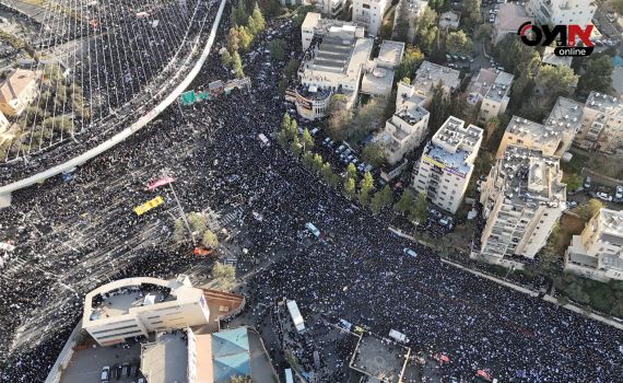 אלפים בירושלים: תיעודים מהפגנת החרדים נגד הגיוס