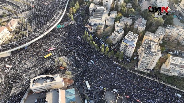 אלפים בירושלים: תיעודים מהפגנת החרדים נגד הגיוס