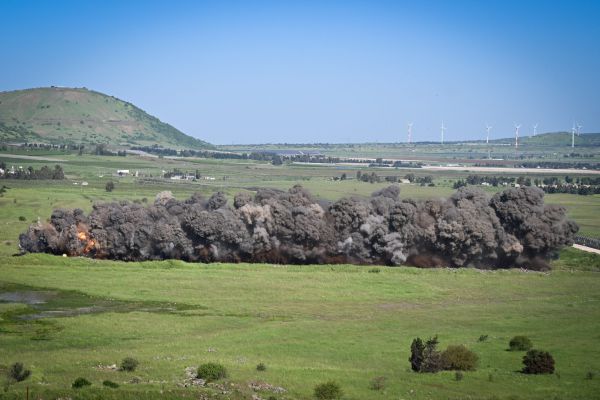 תחמושת סורית בת עשרות שנים הושמדה ברמת הגולן. צפו