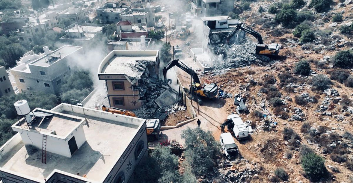 צה״ל והמנהל האזרחי הרסו מבנים לא חוקיים בברוקין