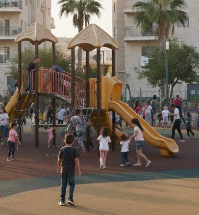 אירוע חריג בגן משחקים בפ"ת: ילדה נתקעה בתוך מתקן – וחולצה