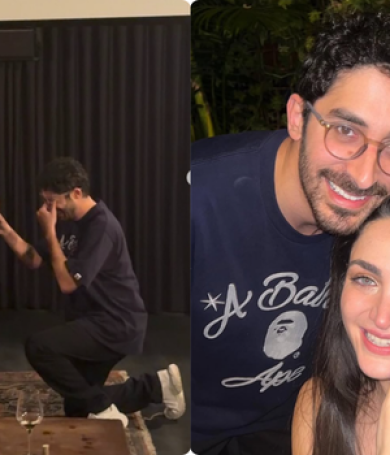 שברו את הרשת: כך ישי סוויסה הציע נישואין לשיר הדס מאיר. צפו