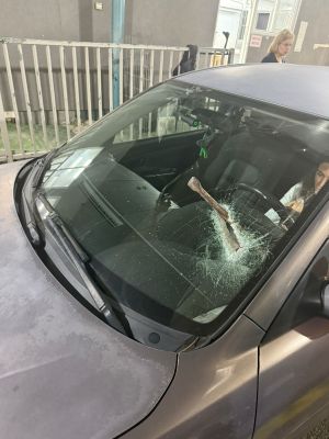 נס בכביש 5: מחבל השליך גרזן לעבר רכב - הנהגת לא נפגעה