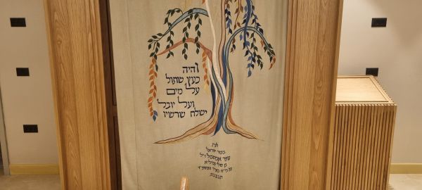 היזם נלחם על בית הכנסת; לפרוכת יש סיפור מרגש משלה