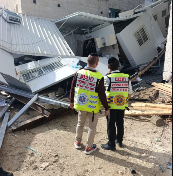 קריסת הגן בבית שמש: ארבע ילדות פונו לביה"ח