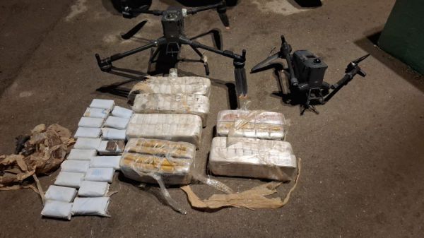 כוחותינו סיכלו הברחת סמים באמצעות רחפן בגבול מצרים