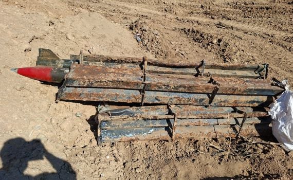 צה"ל: אותרו משגרי רקטות וקני שיגור במרחב הקו הצהוב בעזה
