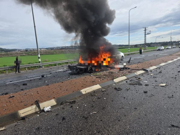 נהלל: אישה נהרגה בפיצוץ רכב בכביש 73