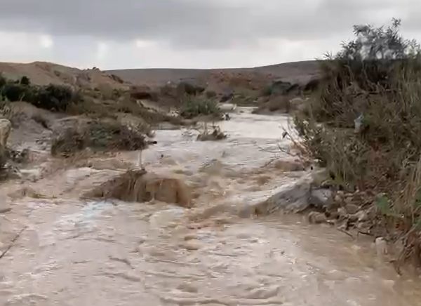 תיעוד "ביירון" בטבע: כך נראות כעת זרימות הנחלים בדרום
