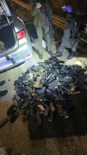 סוכלה הברחת ענק לשומרון: למעלה מ-500 מחסניות נתפסו