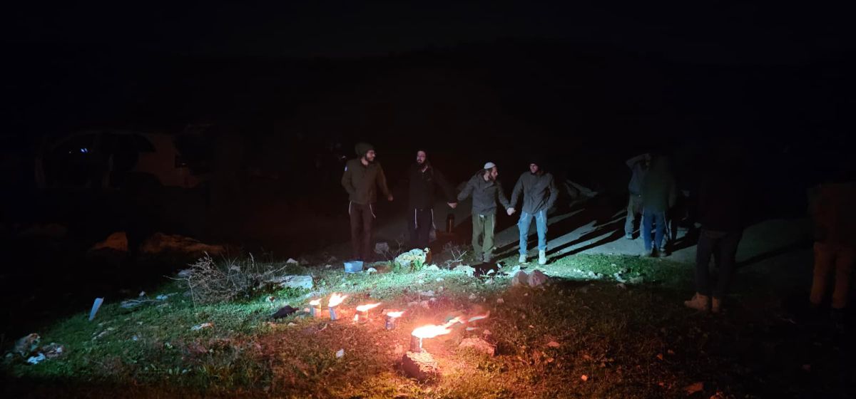 למרות שצה"ל ביטל את האישור: עשרות הדליקו נרות בצפון השומרון