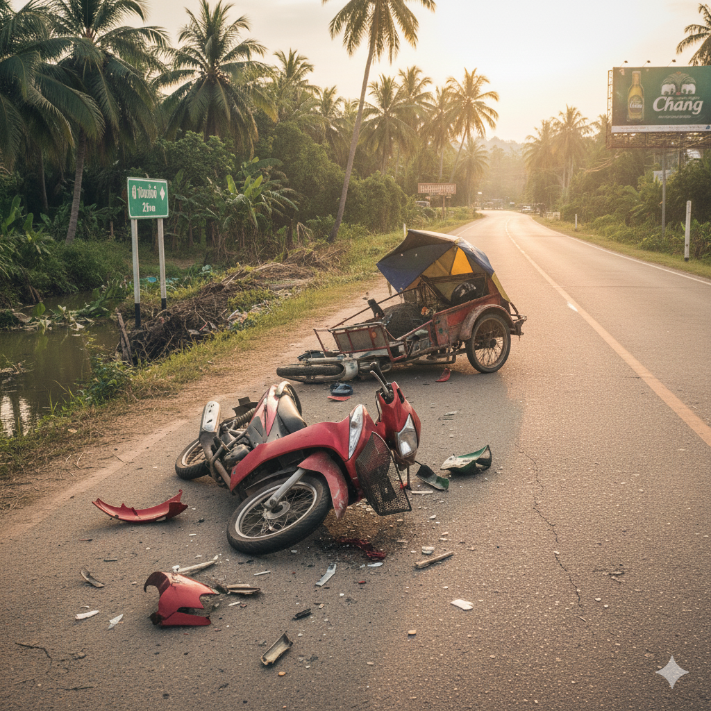 טרגדיה: ישראלי נהרג ובנו נפצע קשה בתאונת אופנוע בתאילנד