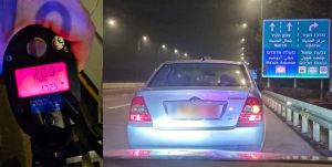 בן 24 נעצר אחרי שנתפס נוהג במהירות של 200 קמ"ש בכביש 1