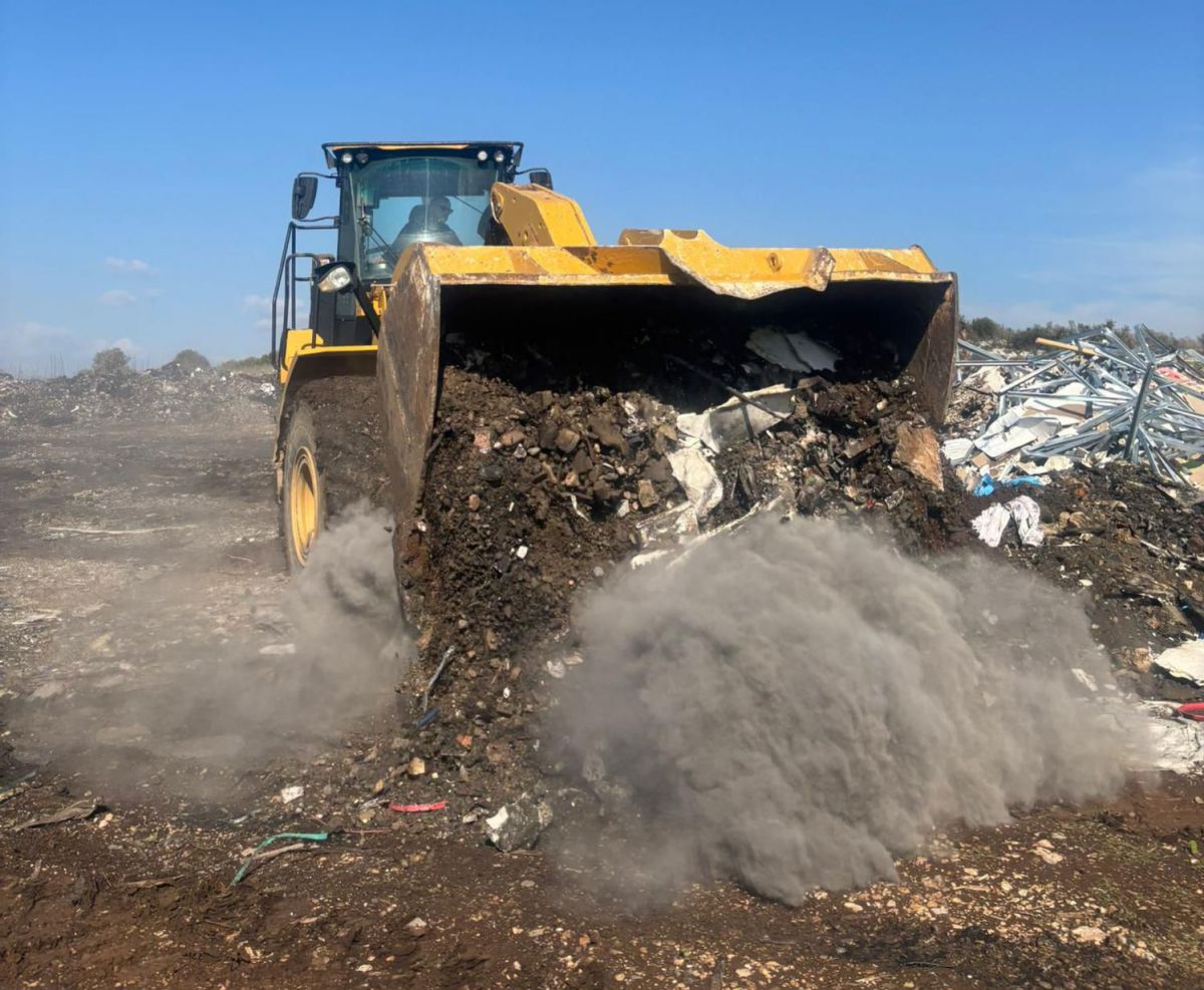 המנהל האזרחי הרס ואטם אתרי שריפת פסולת שגרמו לזיהום אוויר