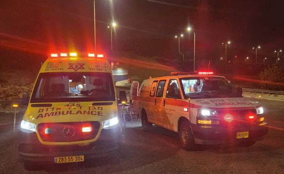 תאונת דרכים קשה בשומרון: פצוע קשה ובינוני במקום