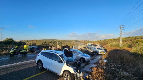 4 פצועים בתאונת דרכים בבנימין, בהם 2 במצב קשה