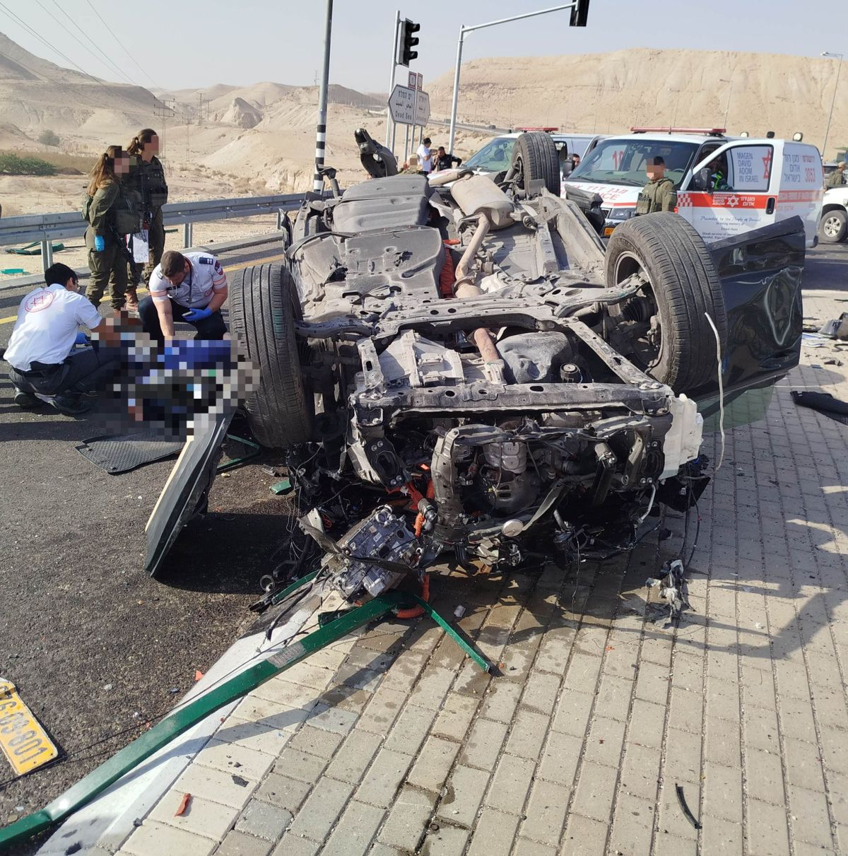 תאונה קטלנית: הרוג ו-6 פצועים בכביש 1 ליד ים המלח
