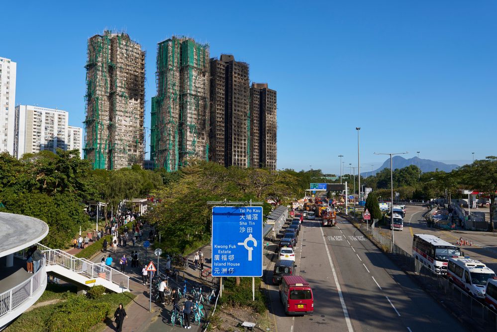 שבוע אחרי שריפת הענק: מניין ההרוגים בהונג קונג עלה ל-159