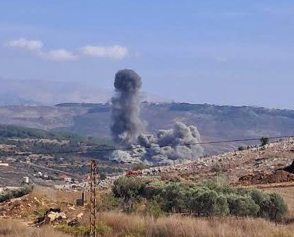 העננים התפזרו: צה"ל תוקף מטרות חיזבאללה בדרום לבנון