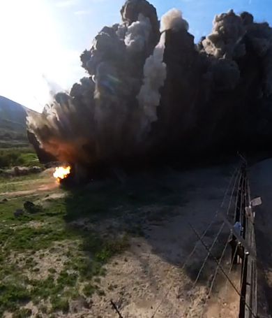 פיצוץ אדיר | משרד הביטחון פינה שלושה שדות מוקשים. צפו