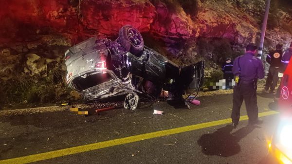 במהלך הלילה: הרוג ופצוע קשה בתאונת דרכים קטלנית בשומרון