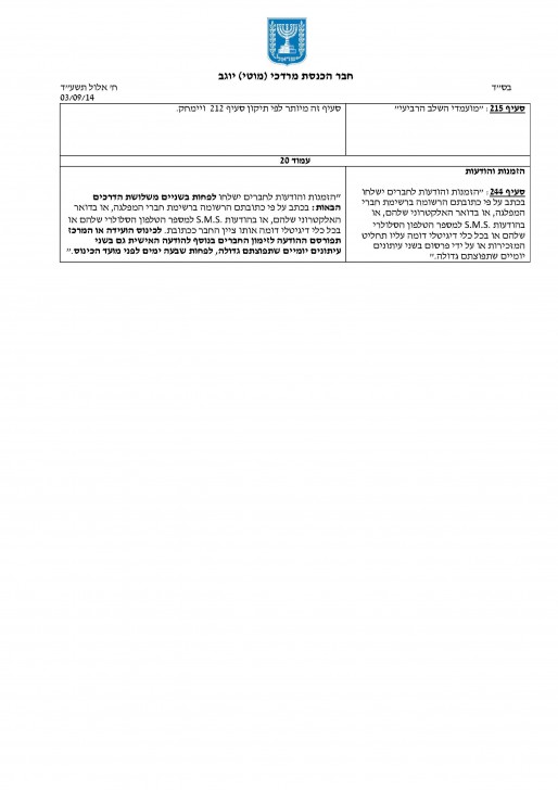 הסתייגויות חוקה - מכתב לחברי הועדה5