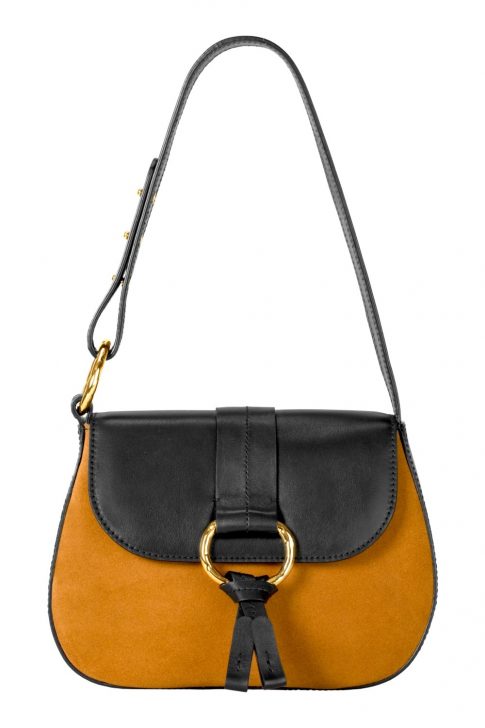 תיק צד שילוב שני צבעים מעור, 1400 שח (צילום: יח"צ) 