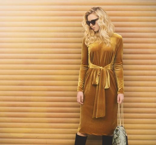 שמלת קטיפה מנצחת | מבית ברכה בין חיים צילום: רותם ברק