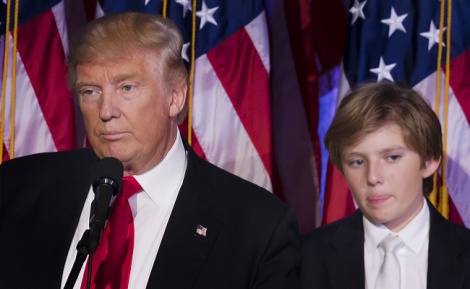 דונלד ובארון צילום:שטרסטוק)