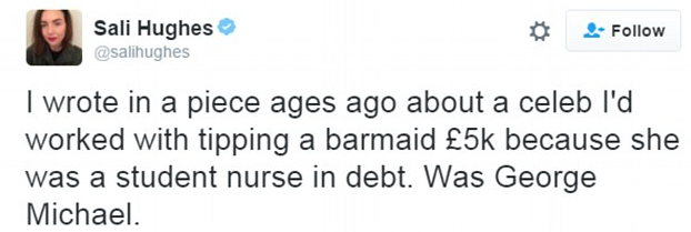 טיפ של 5 אלף פאונד(צילום מסך מתוך טוויטר)