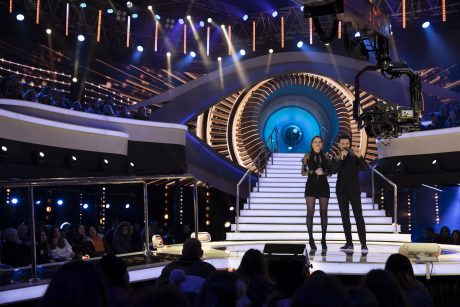 מנחי האח הגדול, גיא זו ארץ ולירון ויצמן (צילום: אוליביה פיטוסי, פלאש 90)