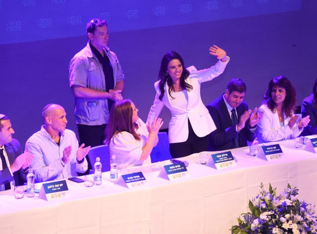 שקד בהשקת קמפיין הבית היהודי (צילום: ברני ארדוב - בנוביץ תקשורת)